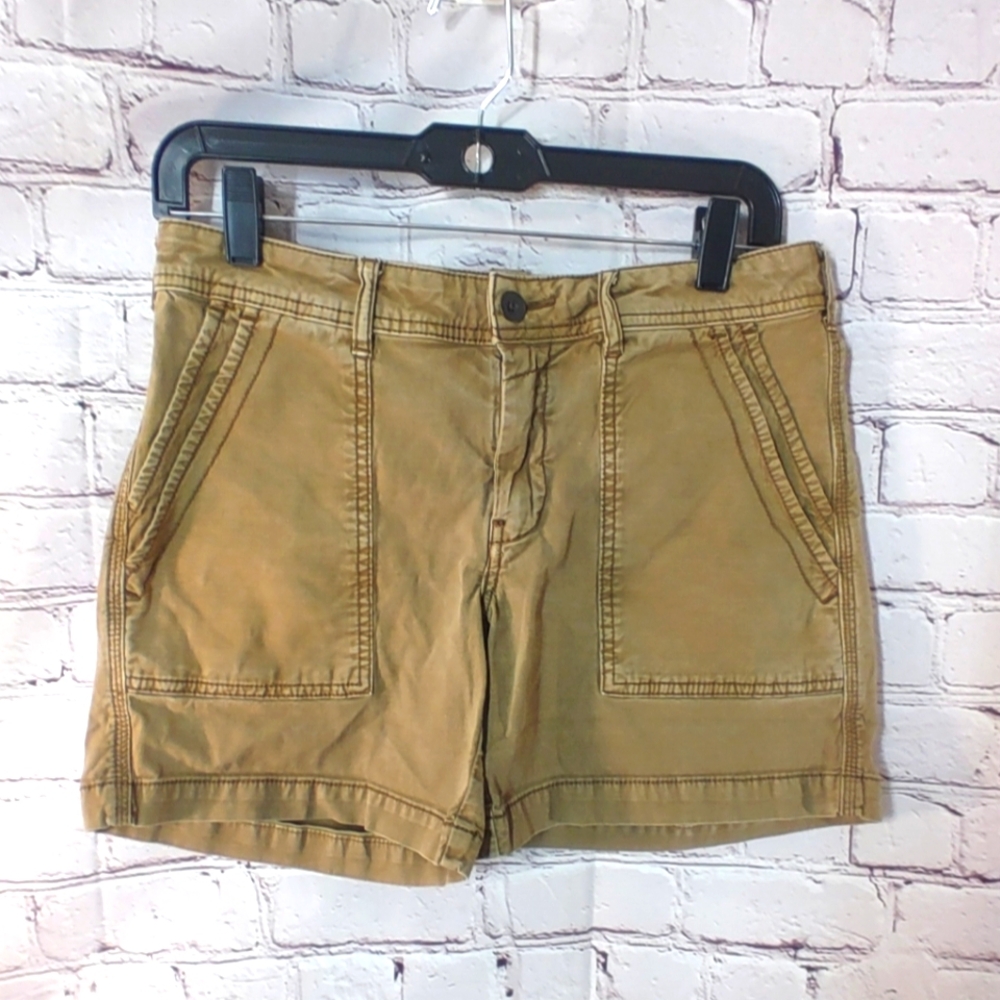 Anthropologie The Wanderer Linen Blend Stretch Shorts 25